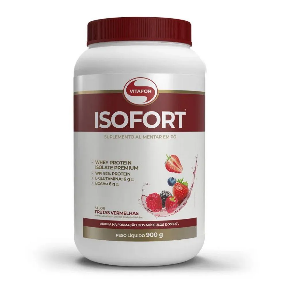 ISOFORT (900G) - SABOR: FRUTAS VERMELHAS