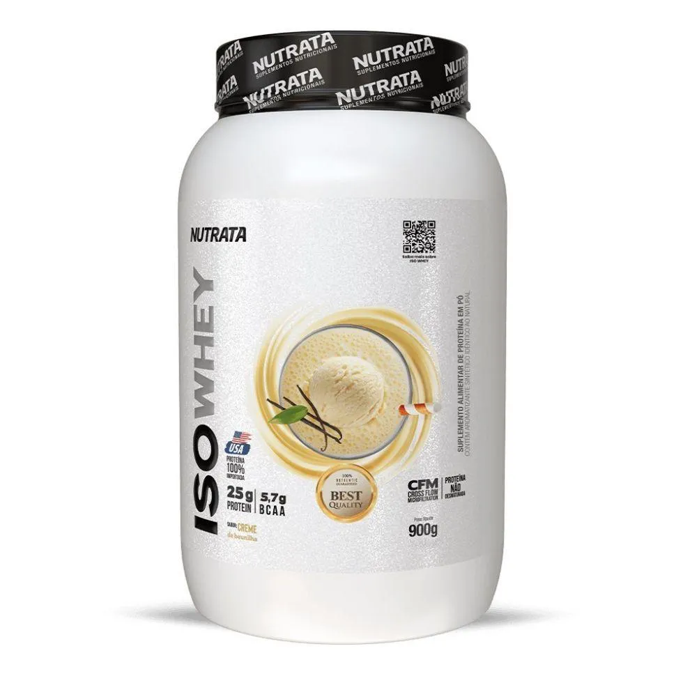 ISO WHEY (900G) - SABOR: BAUNILHA