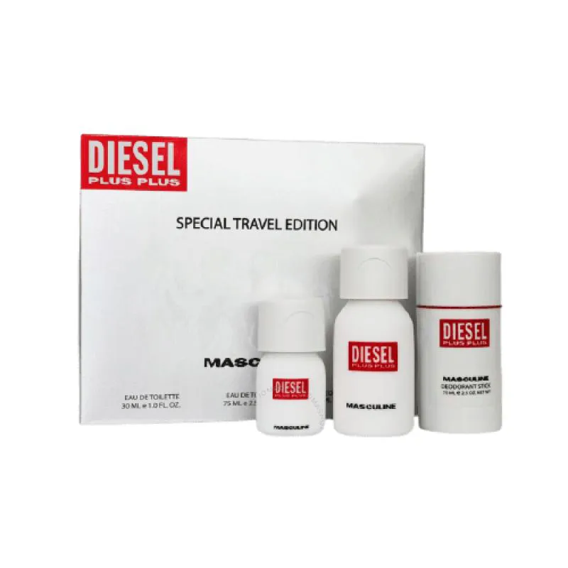 KIT DIESEL PLUS PLUS SPECIAL TRAVEL EDITION - EDT 75ML + EDT 30 + DEO STICK 75ML