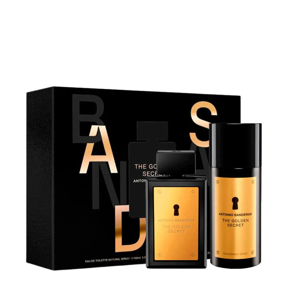 KIT BANDERAS THE GOLDEN SECRET FOR MEN - EAU DE TOILETTE 100ML + DESODORANTE 150ML