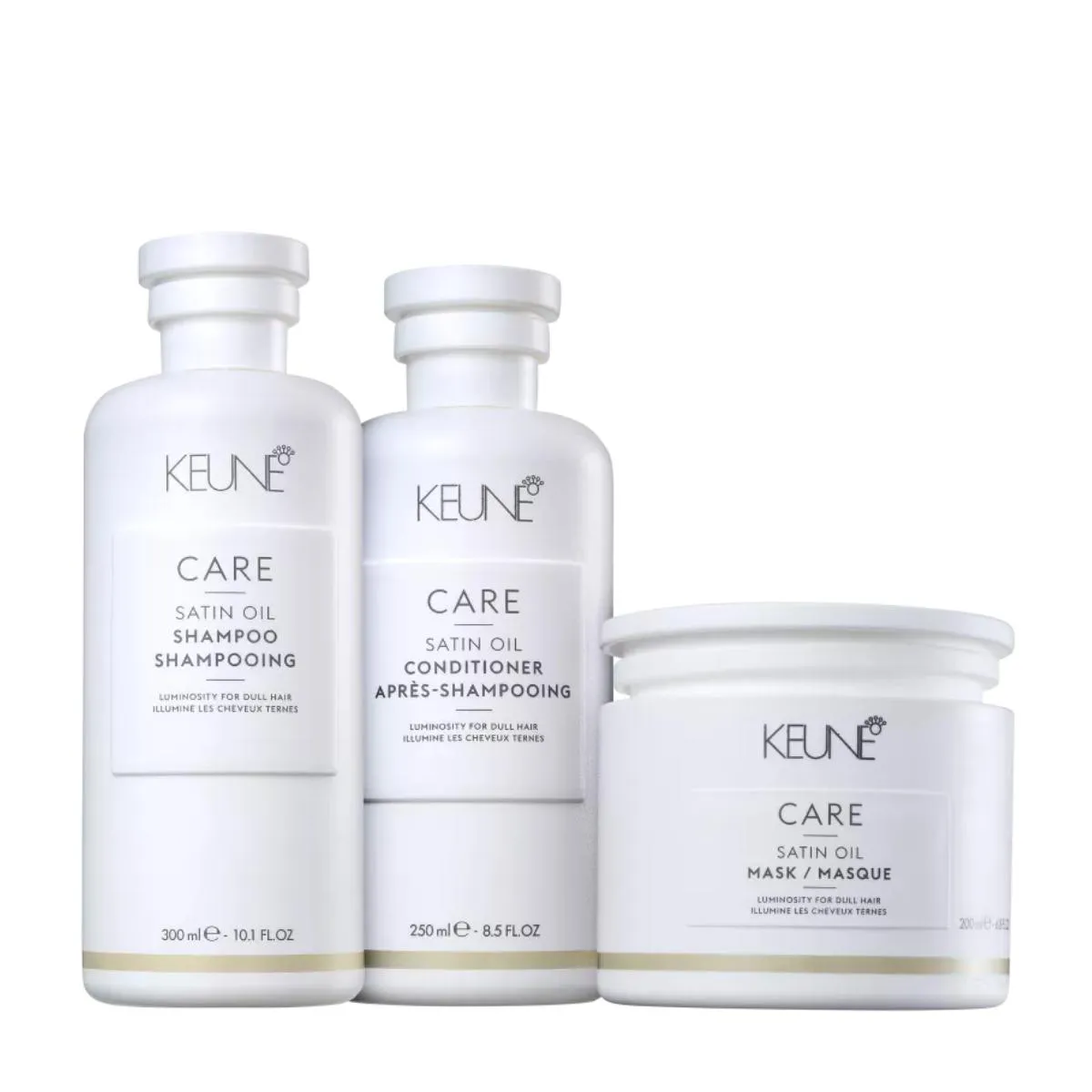 KIT SHAMPOO CONDICIONADOR E MASCARA SATIN OIL - KEUNE