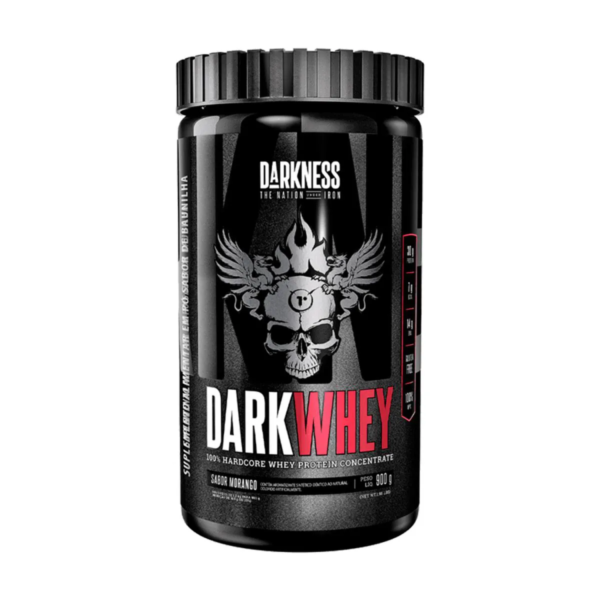 WHEY PROTEIN DK DARK WHEY 900G MORANGO DARKNESS