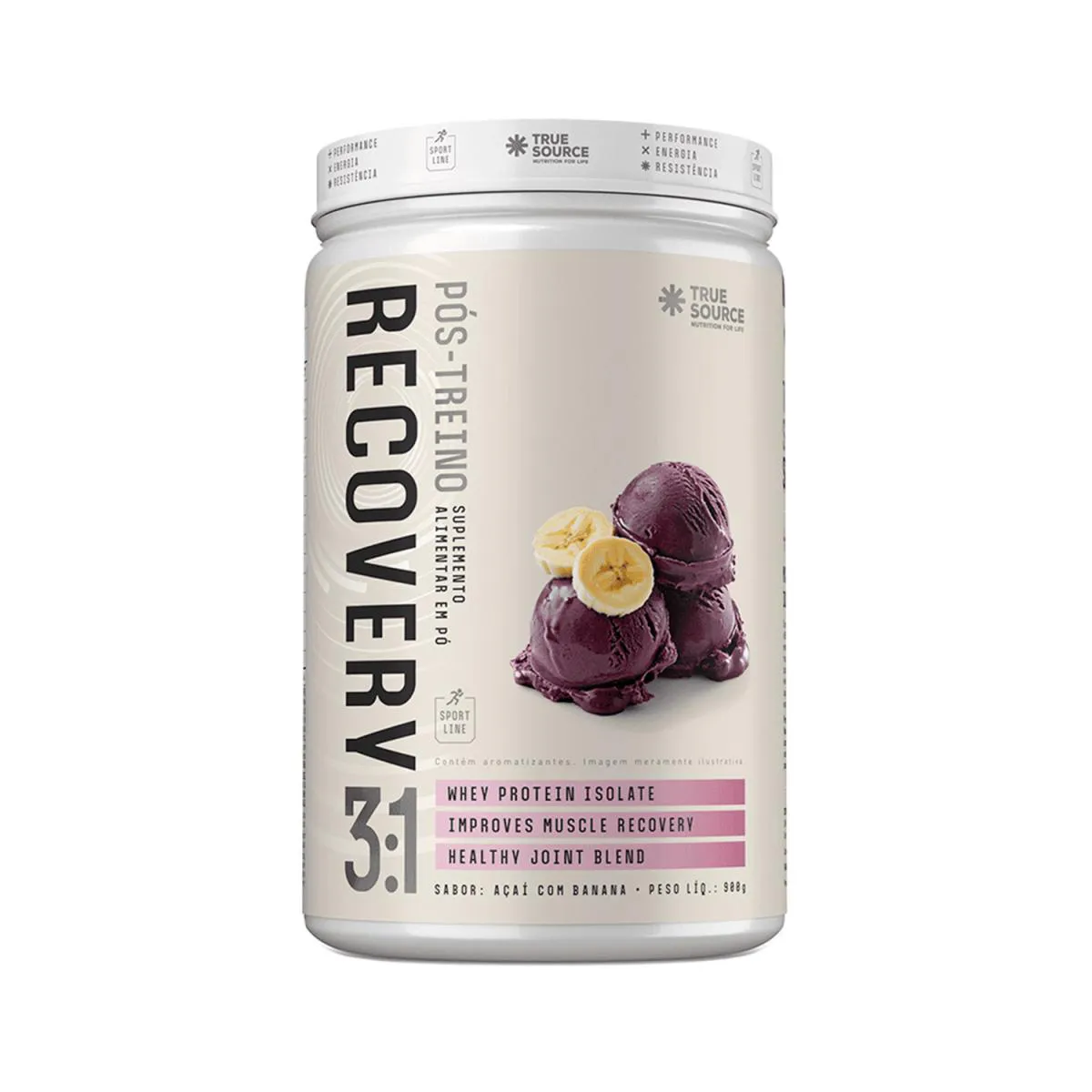 SUPLEMENTO RECOVERY 900G AçAí COM BANANA TRUE SOURCE