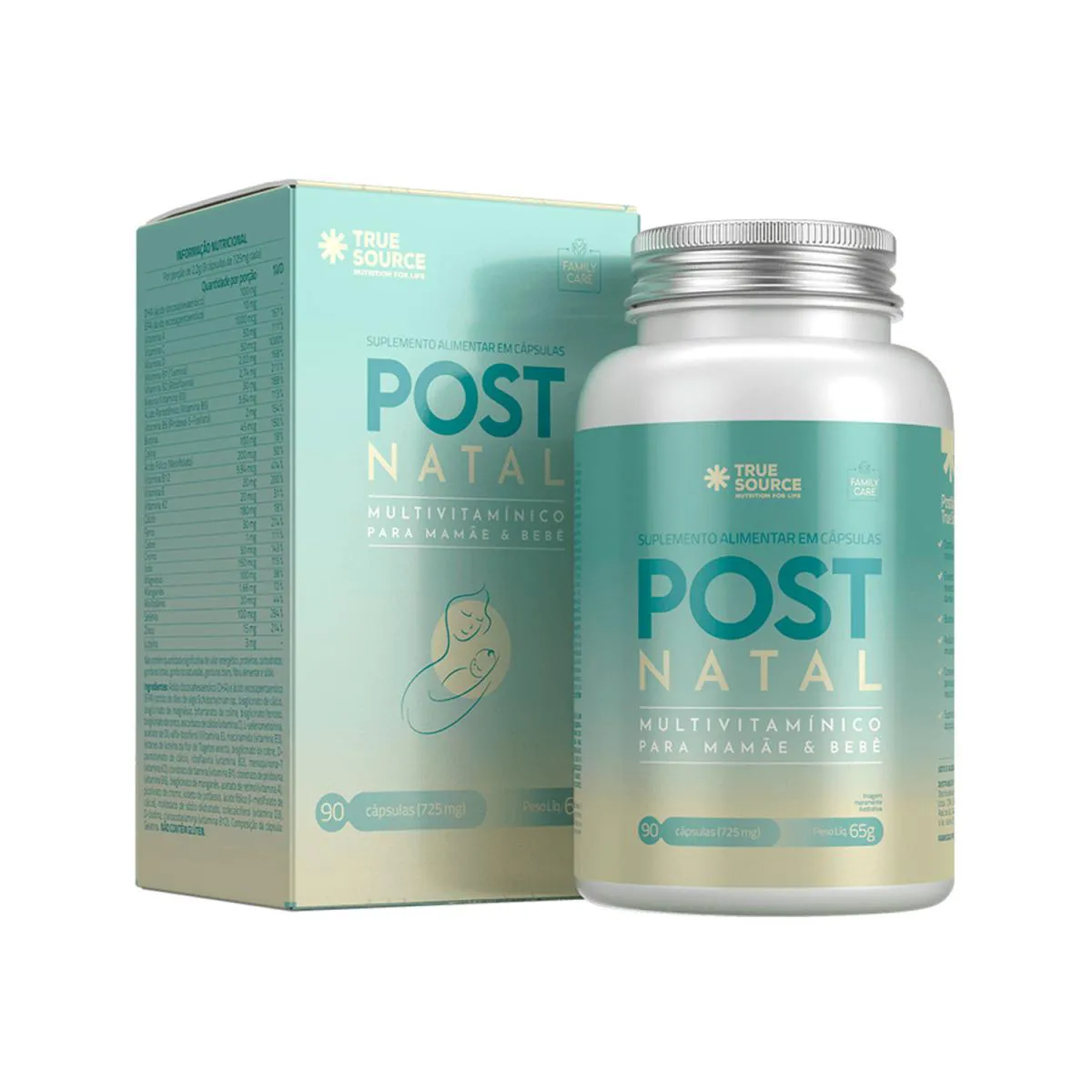 SUPLEMENTO MULTIVITAMíNICO POST NATAL 90 CáPSULAS TRUE SOURCE