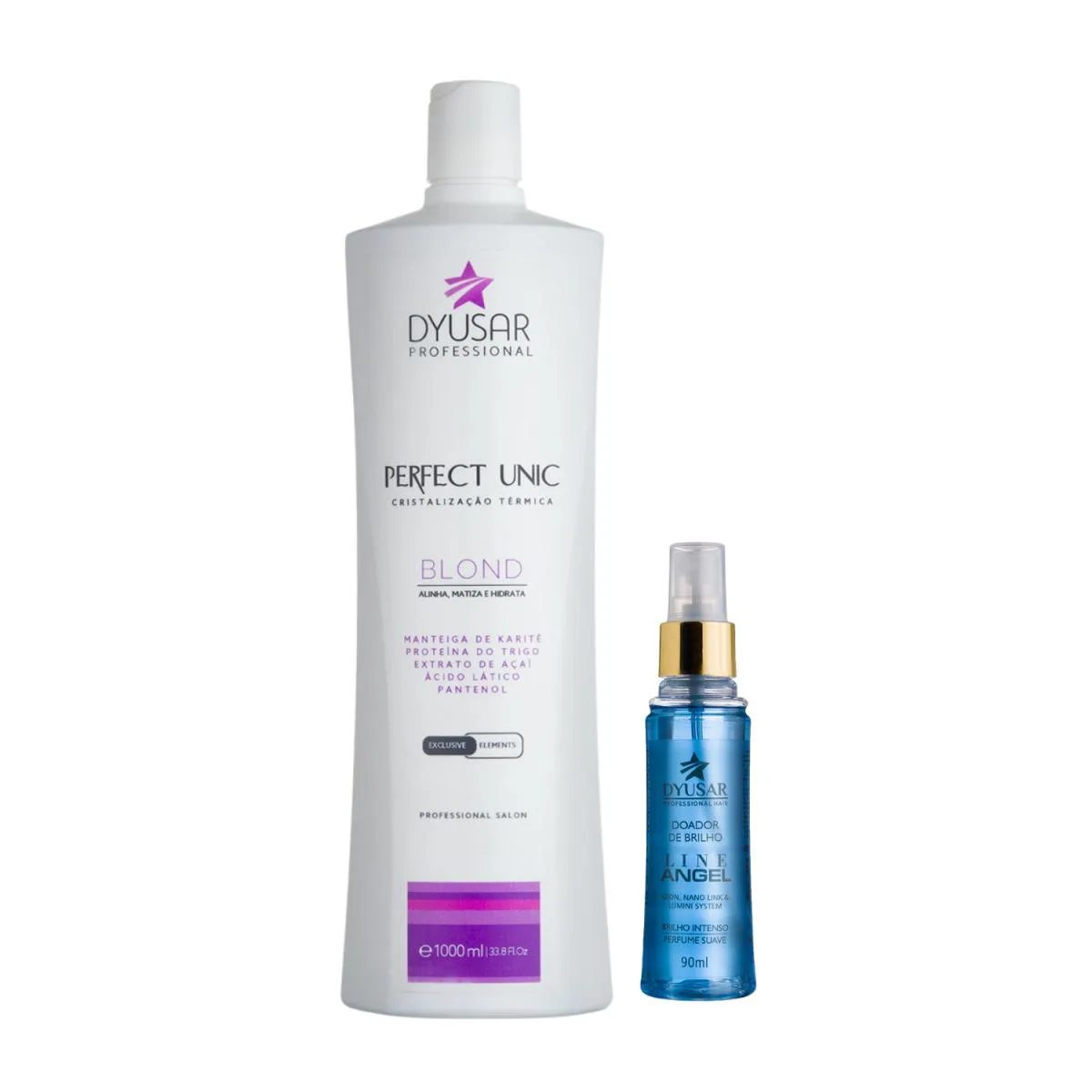 MáSCARA REESTRUTURADORA UNICPLASTIA BLOND 1L + DOADOR 90ML DYUSAR