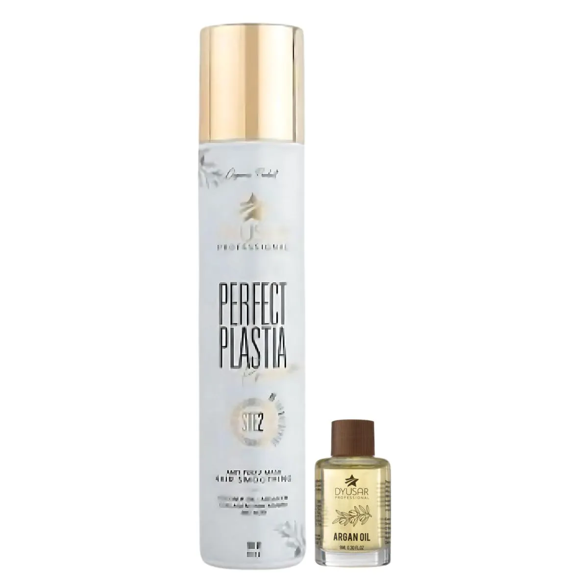 MáSCARA REESTRUTURADORA PLASTIA PREMIUM 1L + OLéO ARGAN 9ML DYUSAR