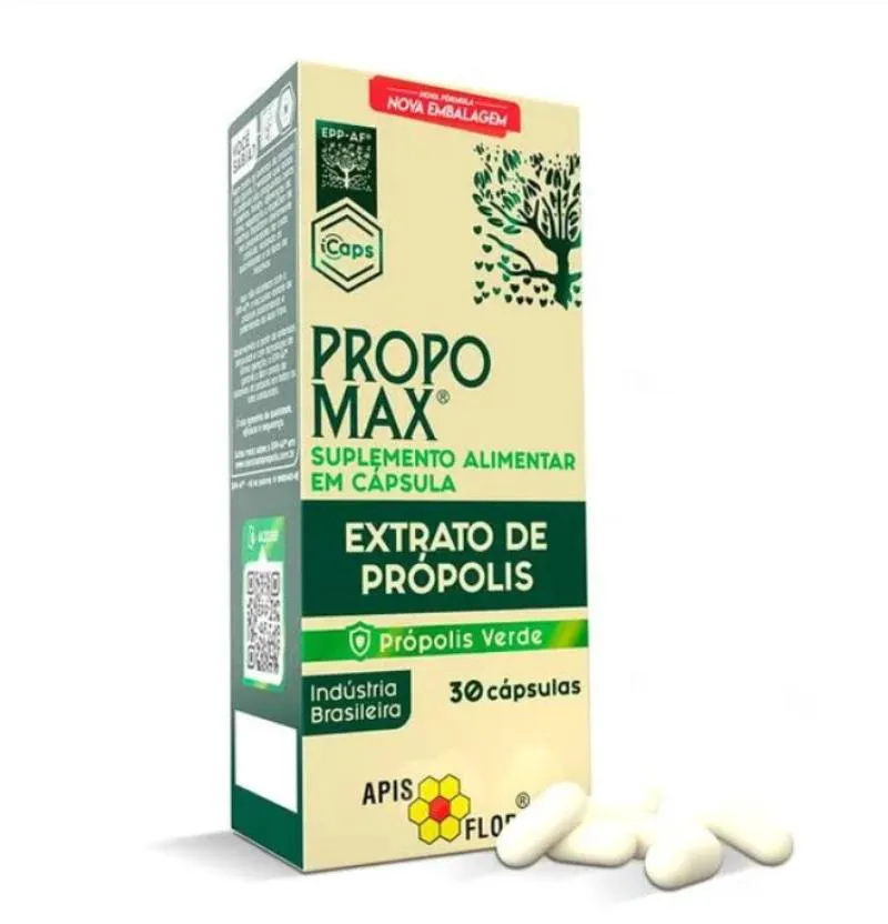 SUPLEMENTO ALIMENTAR PROPOMAX EXTRATO DE PRóPOLIS 30 CPS