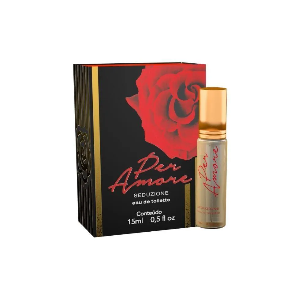 PERFUME FEMININO AFRODISíACO PER AMORE 15ML - INTT COSMéTICOS
