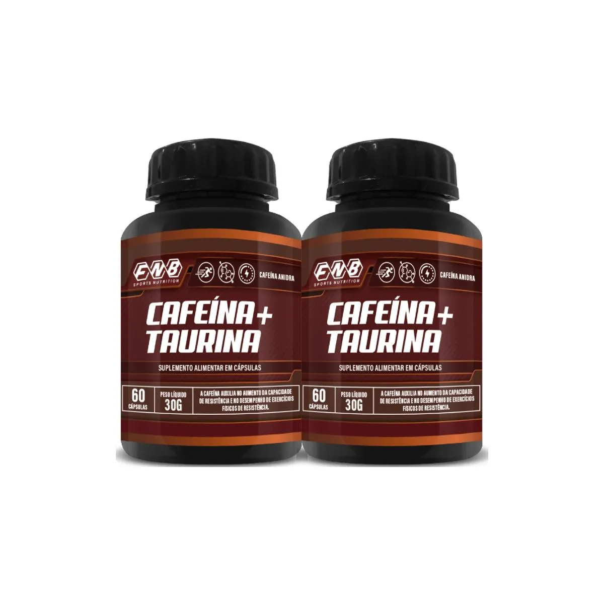 2X CAFEíNA E TAURINA 60 CáPSULAS FLORA NATIVA