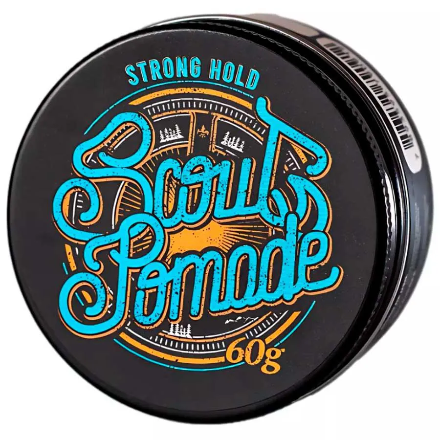 SCOUT POMADE STRONG HOLD 60G - EFEITO BRILHO E ALTA FIXAçãO
