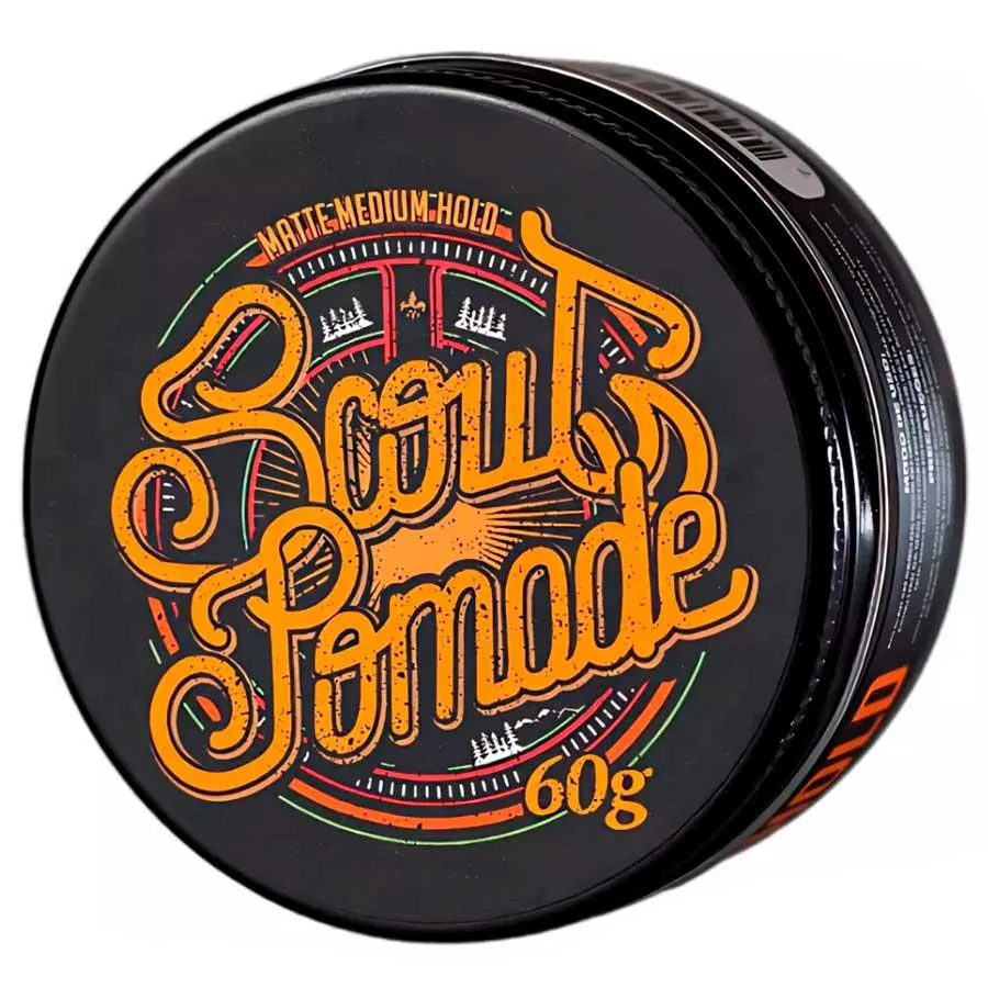 SCOUT POMADE MATTE MEDIUM HOLD 60G - EFEITO SECO E MéDIA FIXAçãO