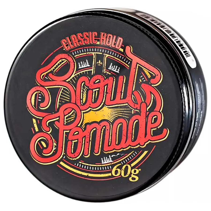 SCOUT POMADE CLASSIC HOLD 60G - EFEITO BRILHO E MéDIA FIXAçãO