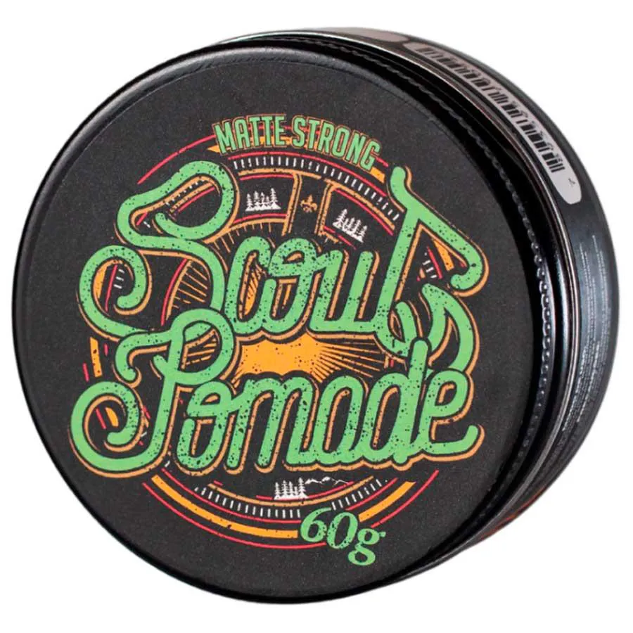 SCOUT POMADE MATTE STRONG 60G - EFEITO SECO E ALTA FIXAçãO