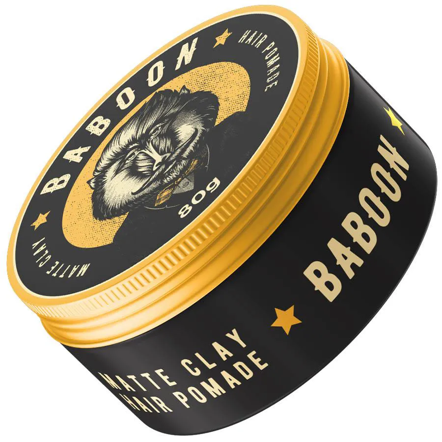 POMADA MATTE CLAY ALTA FIXAçãO / EFEITO SECO 80G BABOON