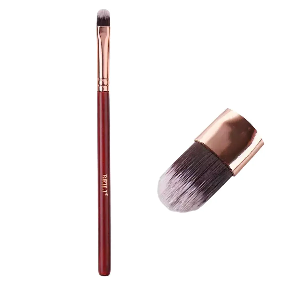 PINCéIS DE MAQUIAGEM VERMELHOS BEILI Pó, BLUSH, SOBRANCELHA Re44