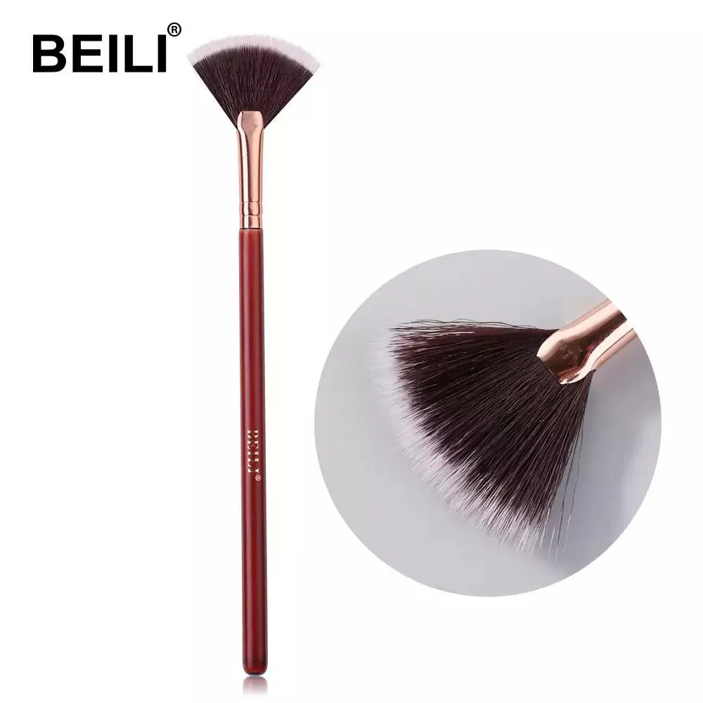 PINCéIS DE MAQUIAGEM VERMELHOS BEILI Pó, BLUSH, SOBRANCELHA Re37