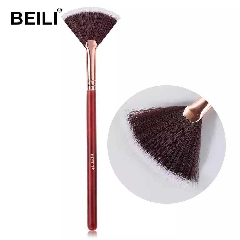 PINCéIS DE MAQUIAGEM VERMELHOS BEILI Pó, BLUSH, SOBRANCELHA Rf33