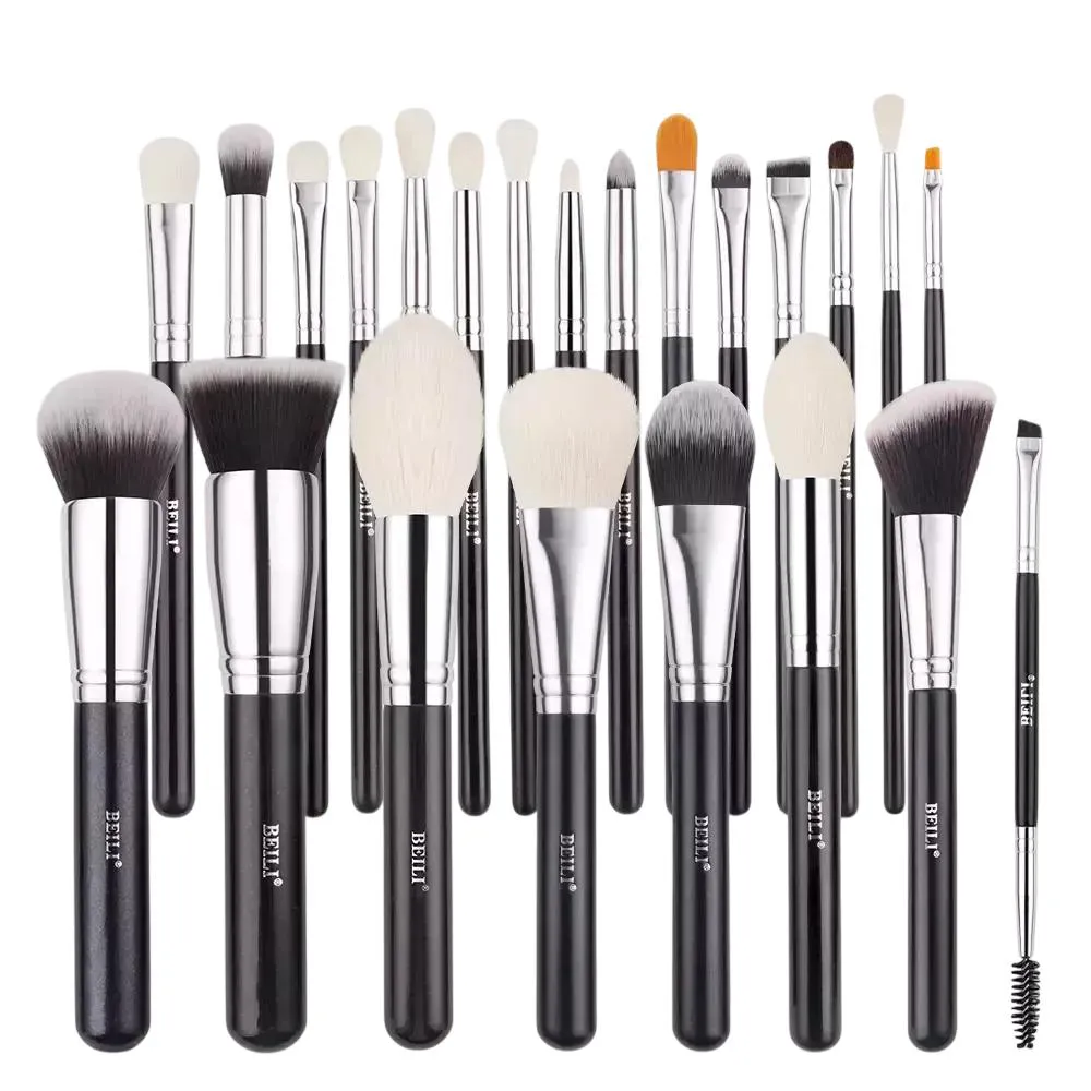 KIT PINCéIS DE MAQUIAGEM PROFISSIONAL BEILI BLUSH E SOMBRA B23pcs