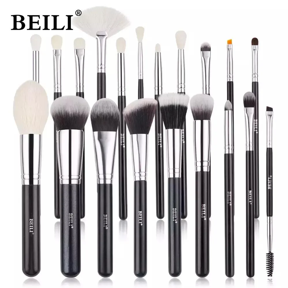 KIT PINCéIS DE MAQUIAGEM PROFISSIONAL BEILI BLUSH E SOMBRA B20pcs