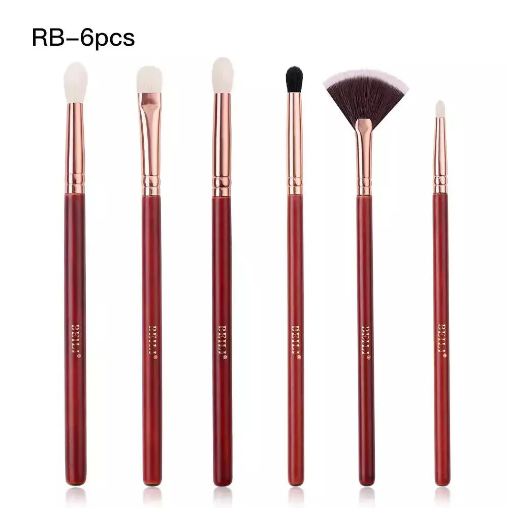 CONJUNTO DE ESCOVAS DE MAQUIAGEM BEILI-PROFESSIONAL RB6 Peças