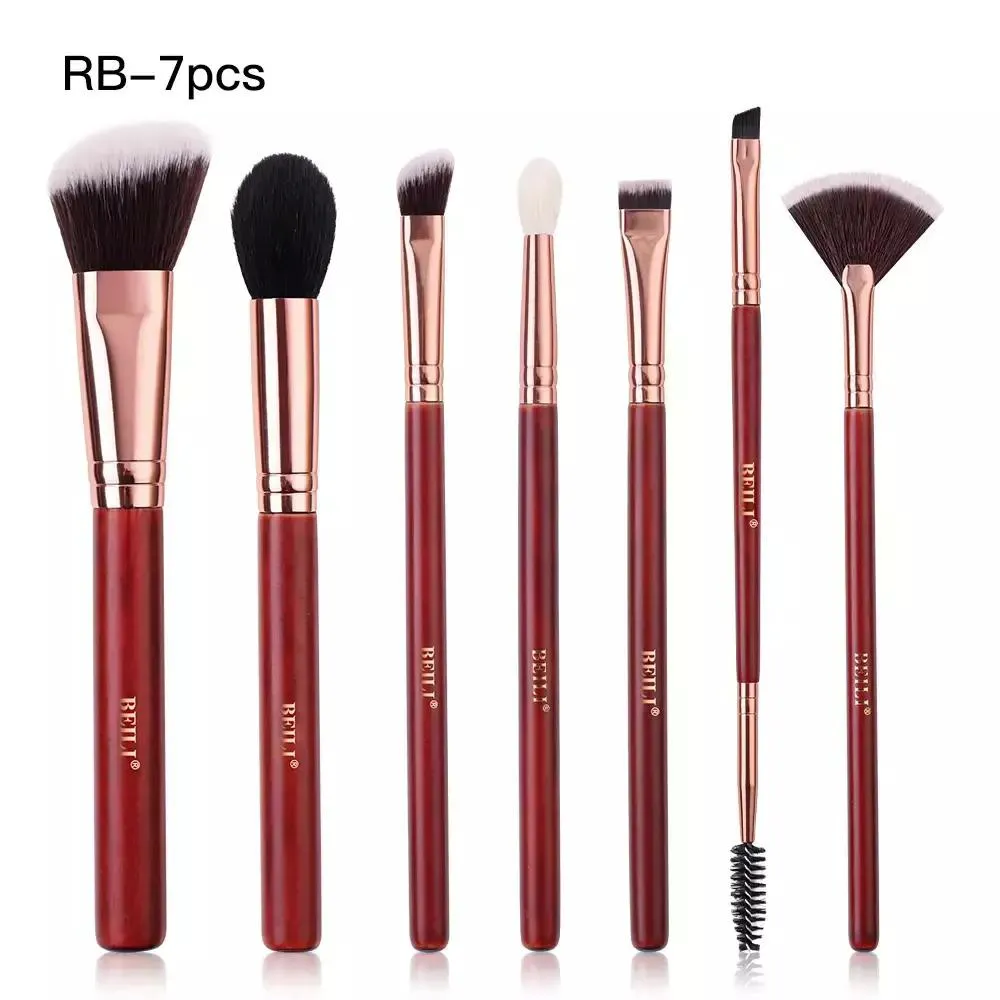 CONJUNTO DE ESCOVAS DE MAQUIAGEM BEILI-PROFESSIONAL RB7 Peças