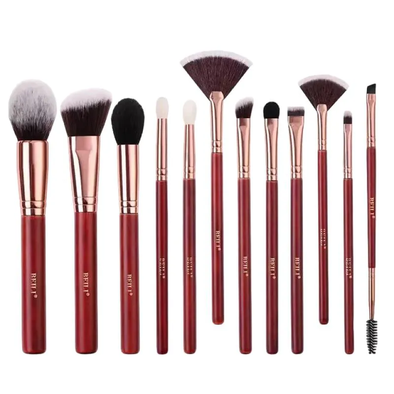 CONJUNTO DE ESCOVAS DE MAQUIAGEM BEILI-PROFESSIONAL Rb12 Peças