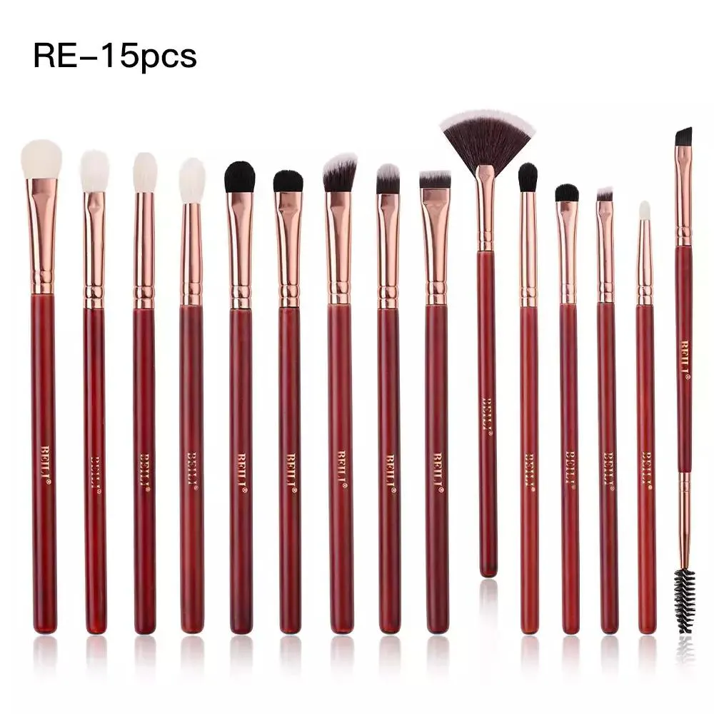CONJUNTO DE ESCOVAS DE MAQUIAGEM BEILI-PROFESSIONAL Re15 Peças
