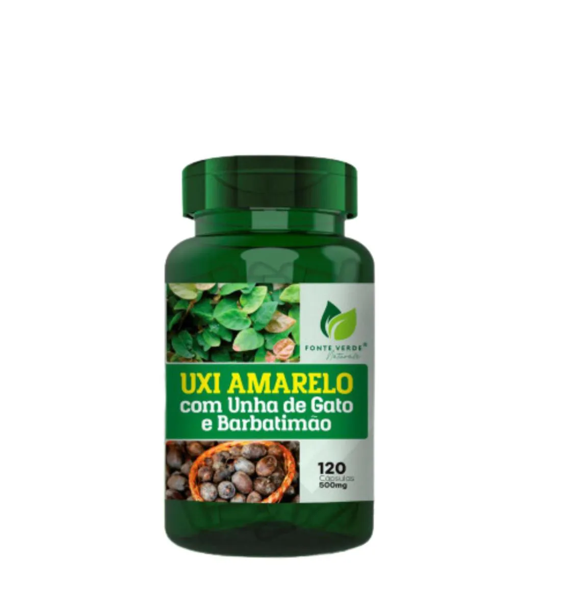 SUPLEMENTO U. AMARELO COM UNHA DE G. E BARBATIMãO ENCAPSULADO EM Pó 500MG 120 CAPSULAS