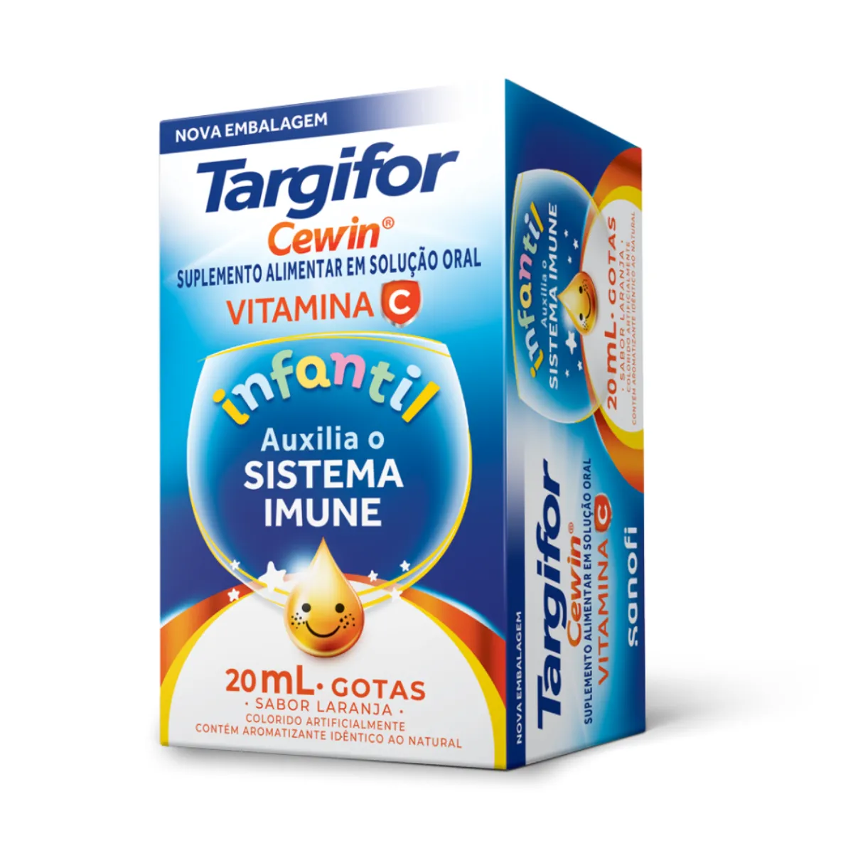 Vitamina C Gotas Targifor Cewin Laranja 200mg/ml 20ml