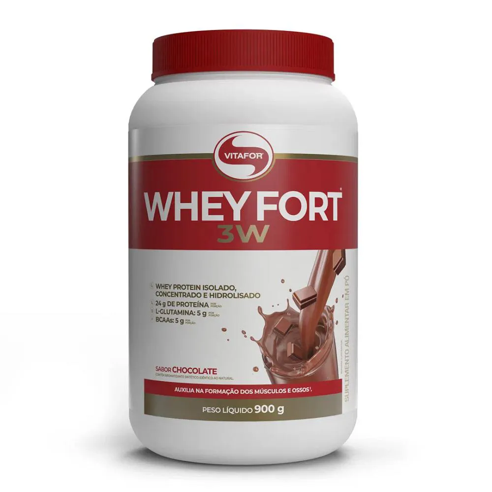 WHEY FORT (900G) CHOCOLATE - VITAFOR