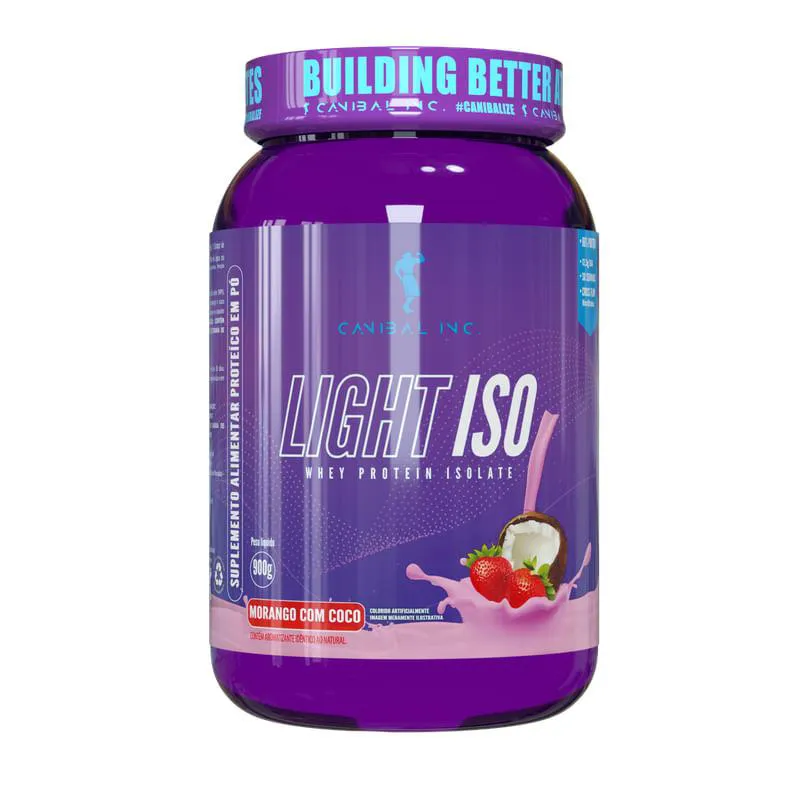 LIGHT ISO MORANGO COM COCO CANIBAL INC 900G