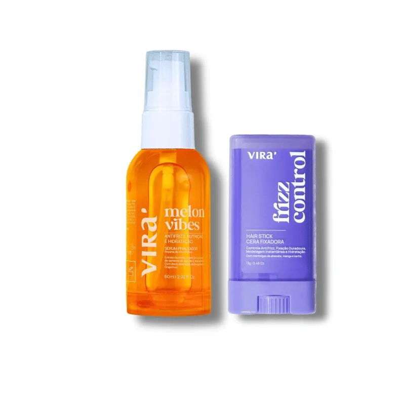 KIT FRIZZ FREE DUO - STICK 13G + MELON 60ML VIRÁ COSMÉTICOS