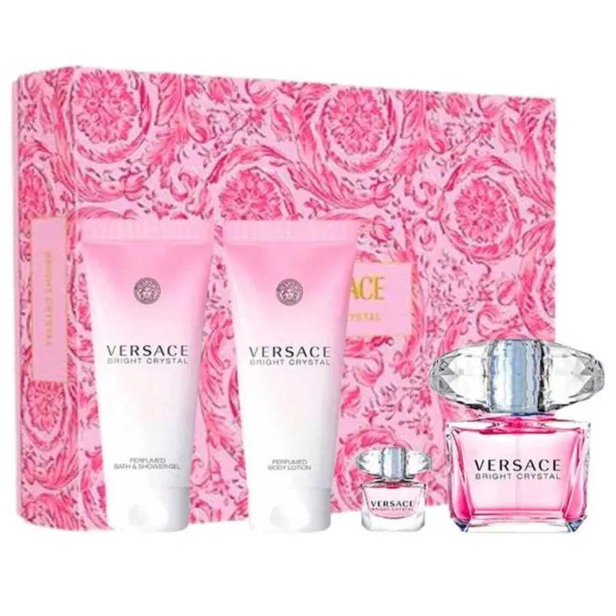 KIT BRIGHT CRYSTAL ( PERFUME 90ML + BODY LOTION 100ML + SHOWER GEL 100ML + MINIATURA 5ML )