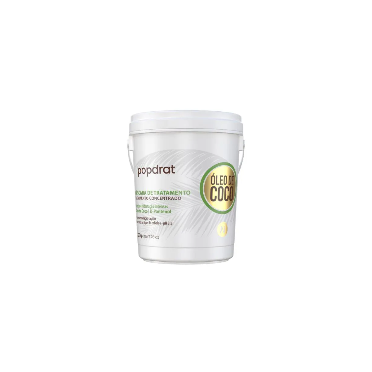 MáSCARA COND. ÓLEO DE COCO POPDRAT 220 G