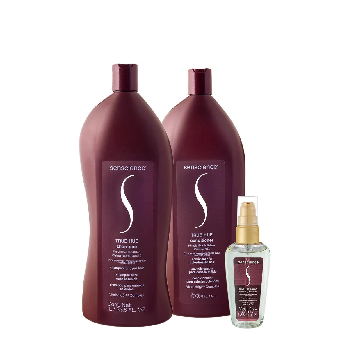 KIT SENSCIENCE TRUE HUE COLOR PROTECTING SALON OIL (3 PRODUTOS)