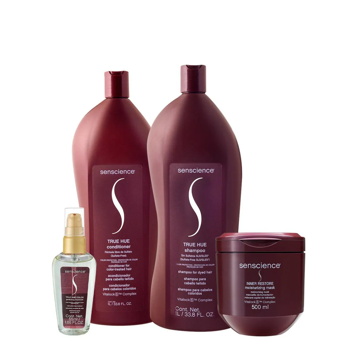 KIT SENSCIENCE TRUE HUE INNER SALON TOTAL SéRUM (4 PRODUTOS)
