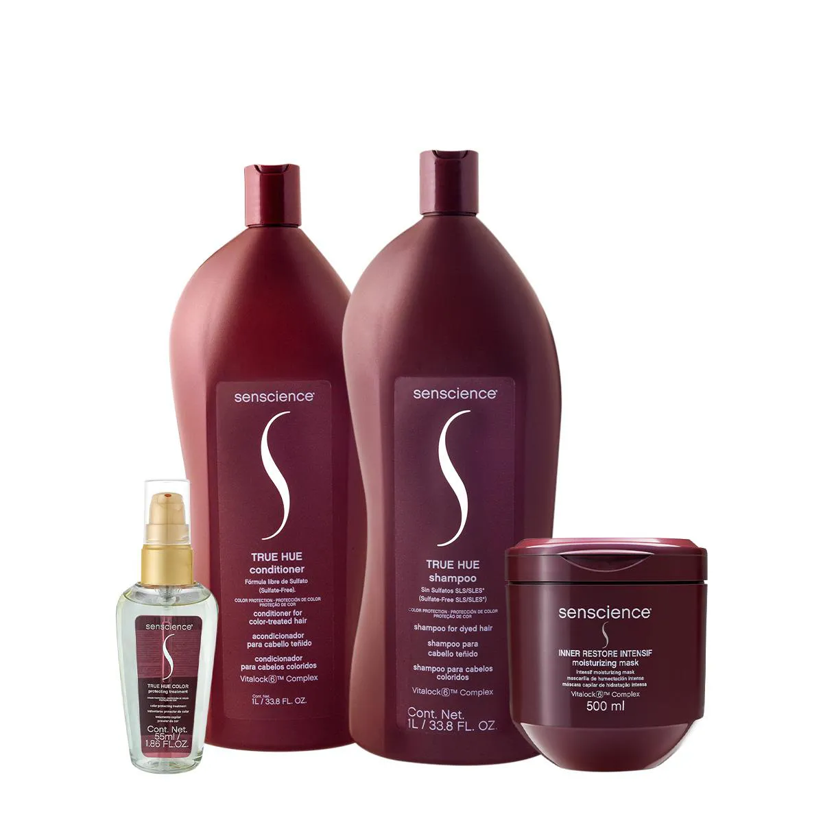 KIT SENSCIENCE TRUE HUE INTENSIF SALON TOTAL SéRUM (4 PRODUTOS)
