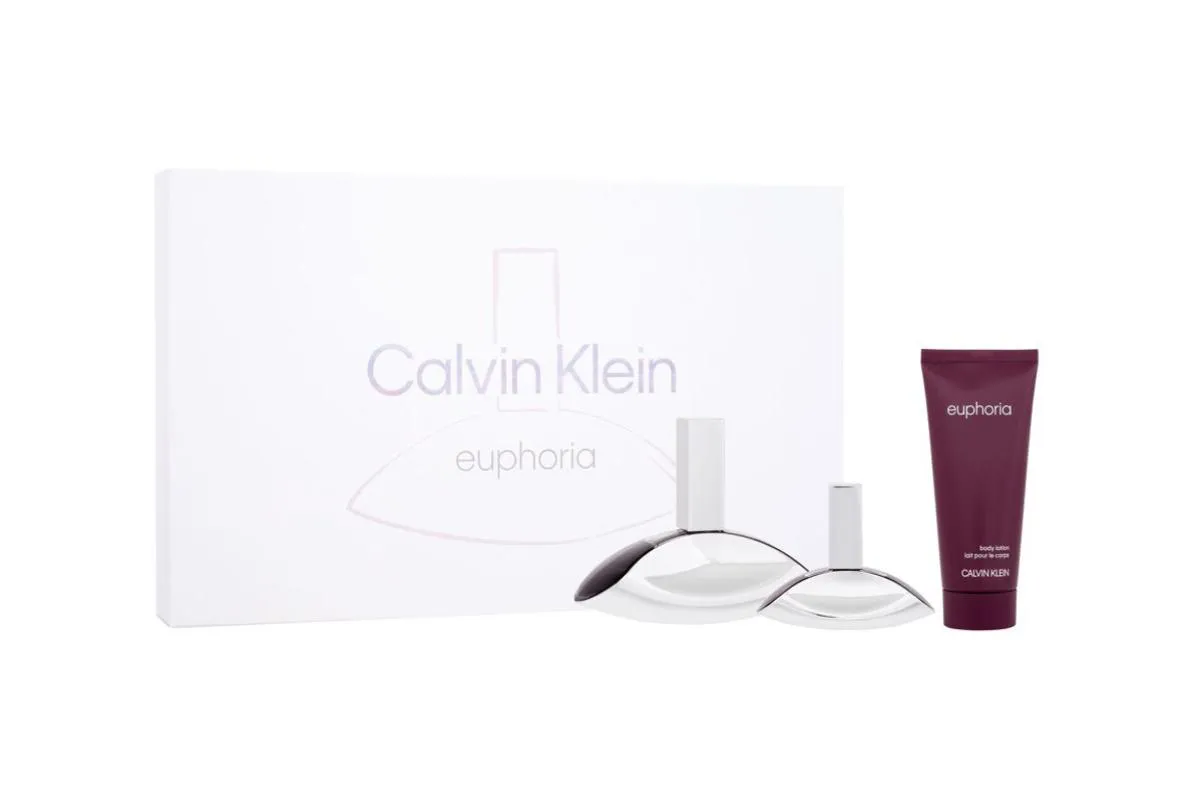 KIT CALVIN KLEIN EUPHORIA EDP 100ML + EDP 30ML + BODY LOTION 100ML