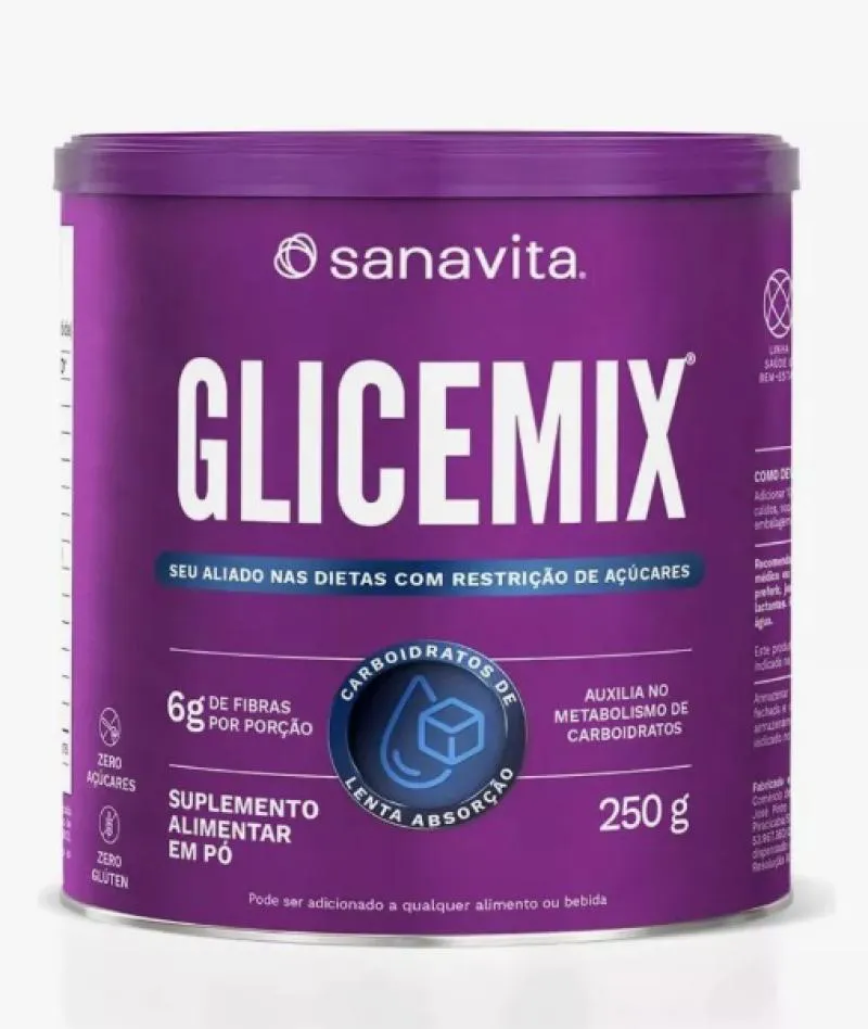 SUPLEMENTO ALIMENTAR EM Pó GLICEMIX SANAVITA 250G