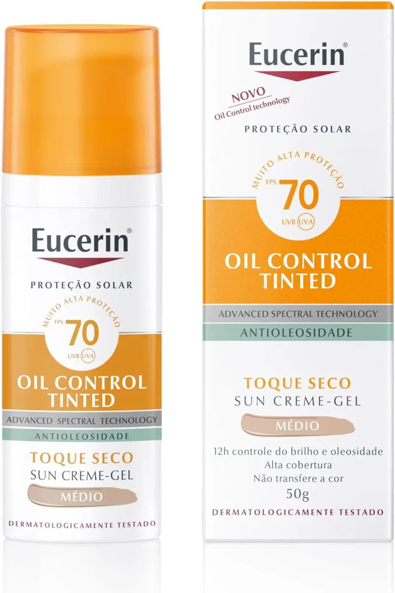 PROTETOR SOLAR EUCERIN SUN OIL CONTROL TINTED FPS 70 - 50G CLARO