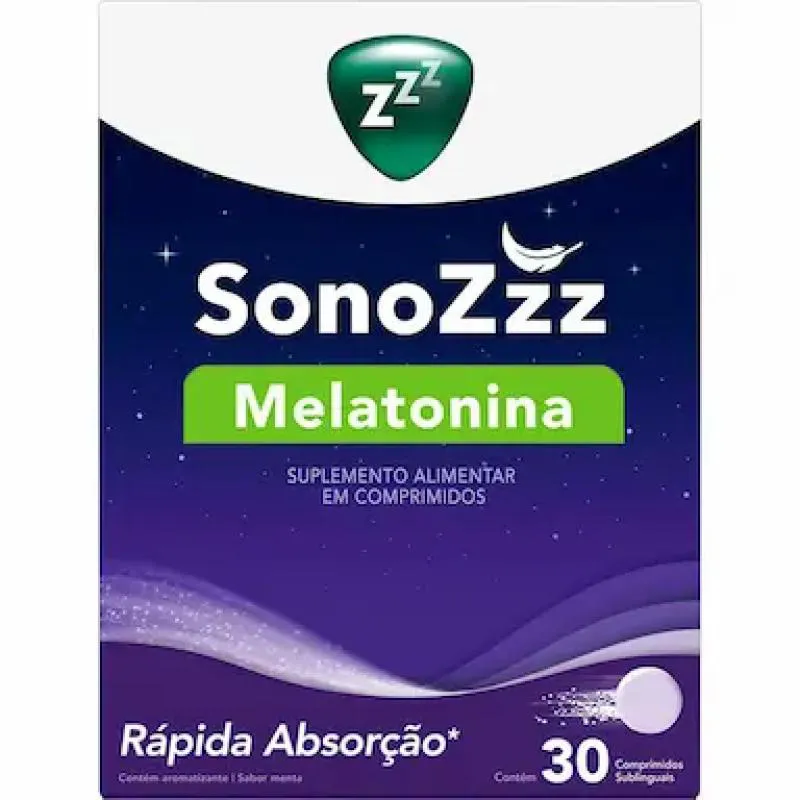 SONOZZZ MELATONINA 30 COMPRIMIDOS SABOR MENTA