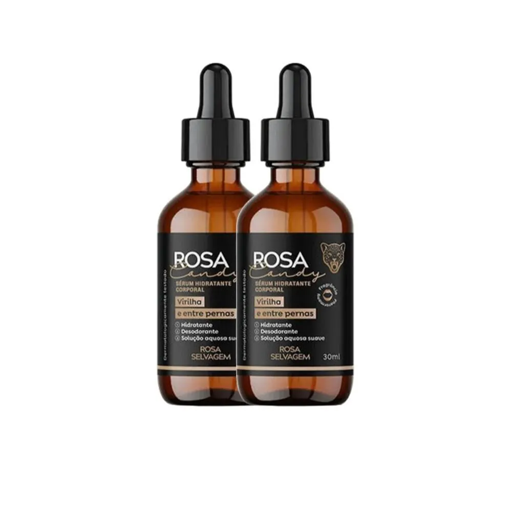 KIT 2 SéRUM HIDRATANTE DESODORANTE ROSA SELVAGEM ROSA CANDY