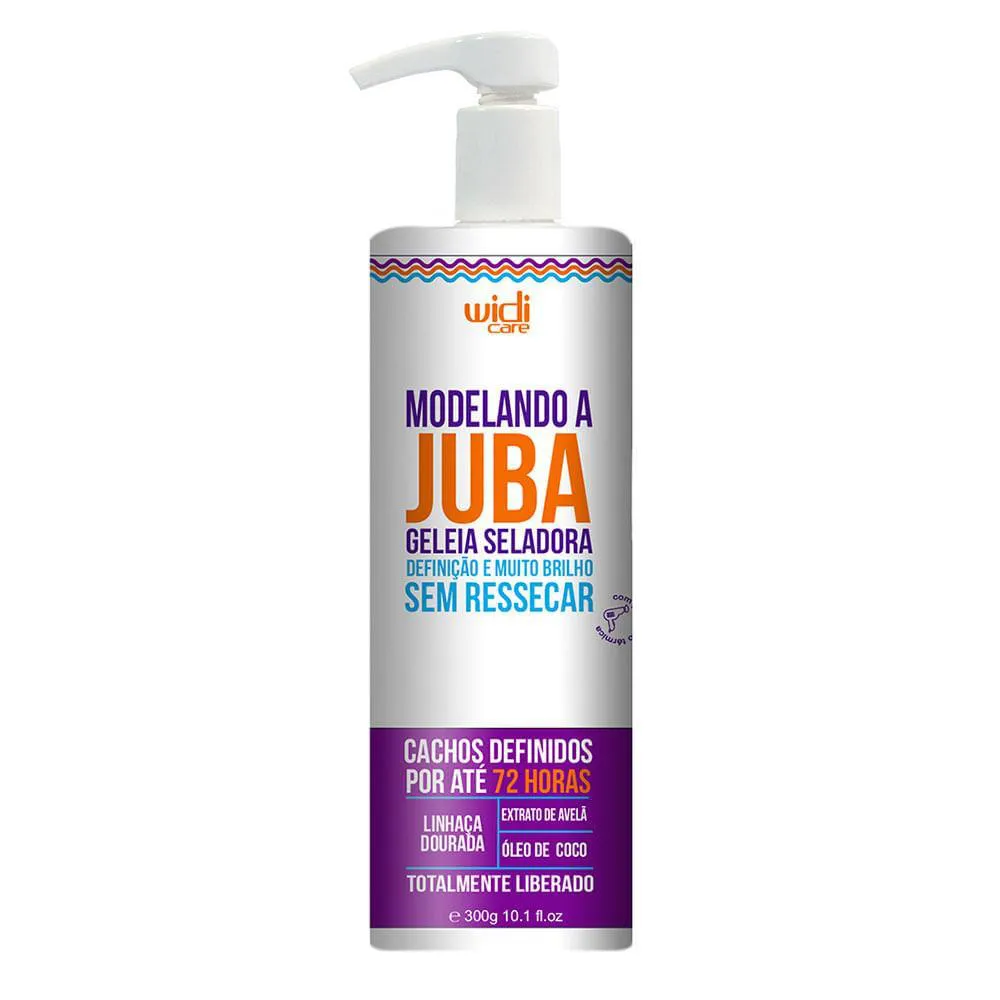 WIDI CARE MODELANDO A JUBA GELEIA SELADORA CACHOS DEFINIDOS 300 G