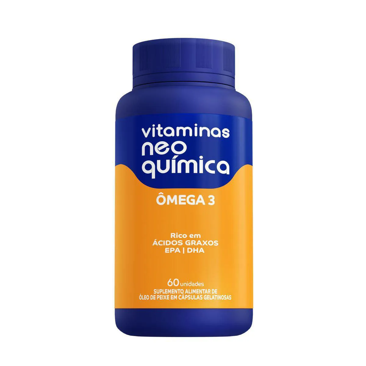 Suplemento Alimentar de Ômega 3 Vitaminas Neo Quimica com 60 Cápsulas