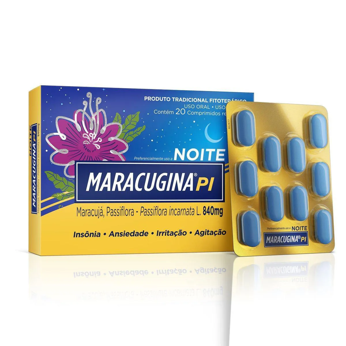 Maracugina PI 840mg Noite 20 comprimidos