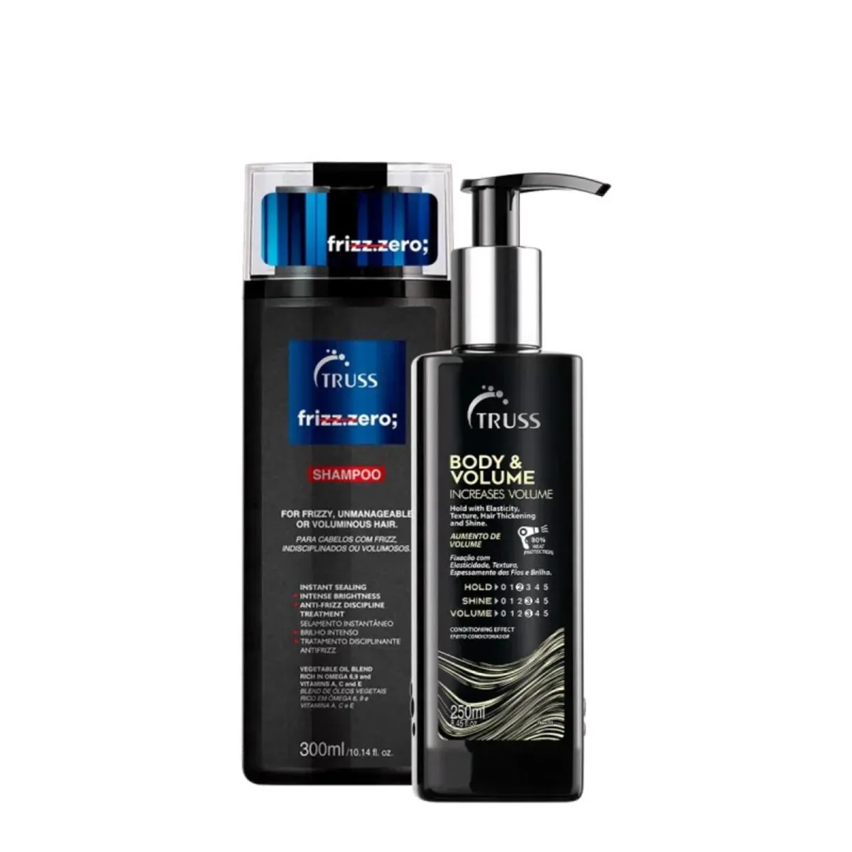 TRUSS KIT FRIZZ ZERO SHAMPOO + LEAVE IN LIMPEZA E VOLUME