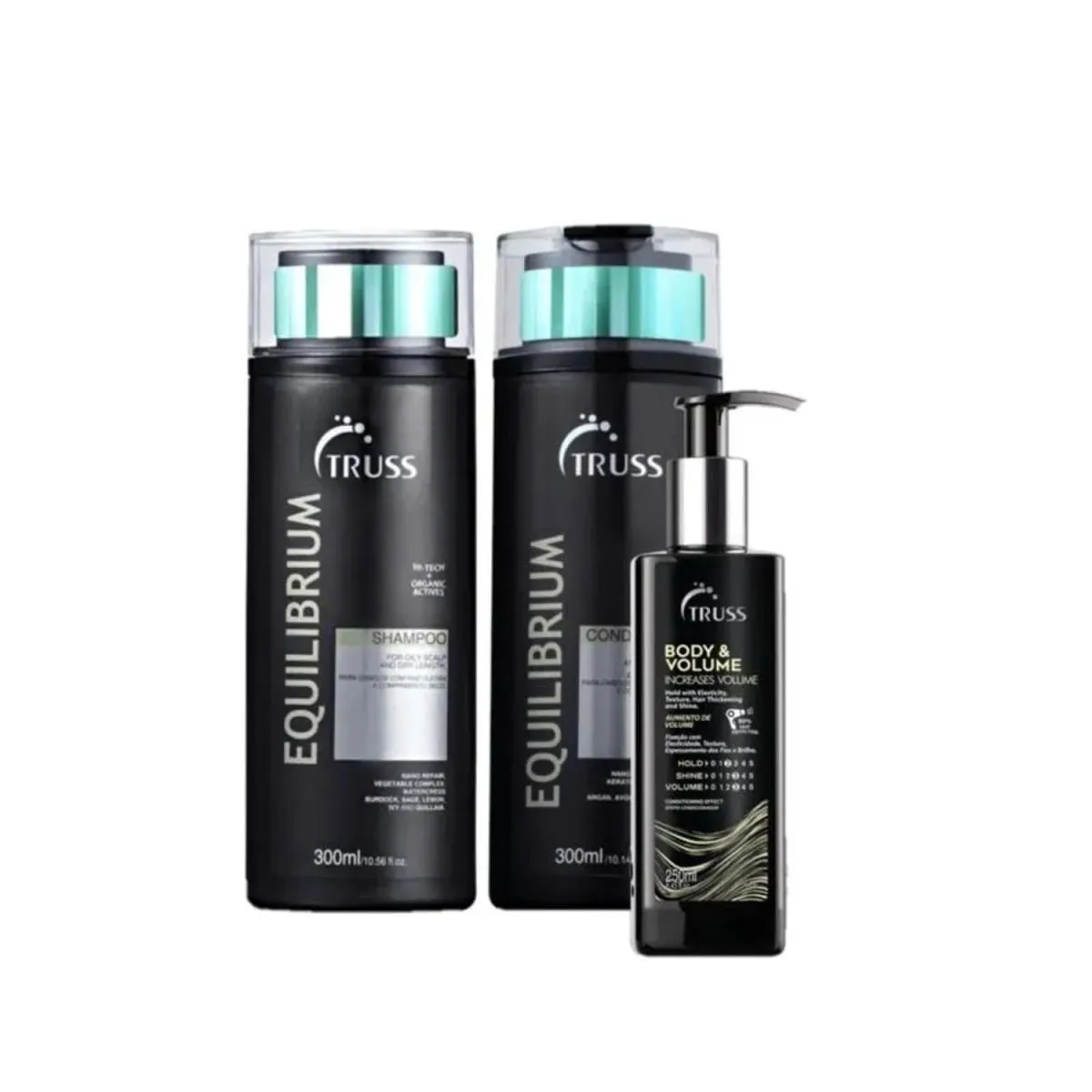 KIT TRUSS EQUILIBRIUM BODY SHAMPOO + CONDICIONADOR + LEAVING