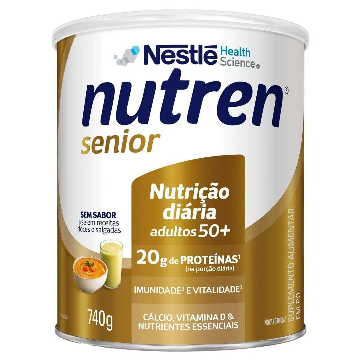 NUTREN SENIOR SEM SABOR 740G