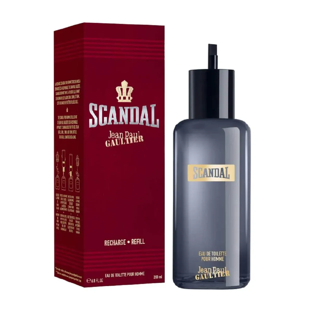 SCANDAL POUR HOMME JEAN PAUL GAULTIER EAU DE TOILETTE REFIL - PERFUME MASCULINO 200ML