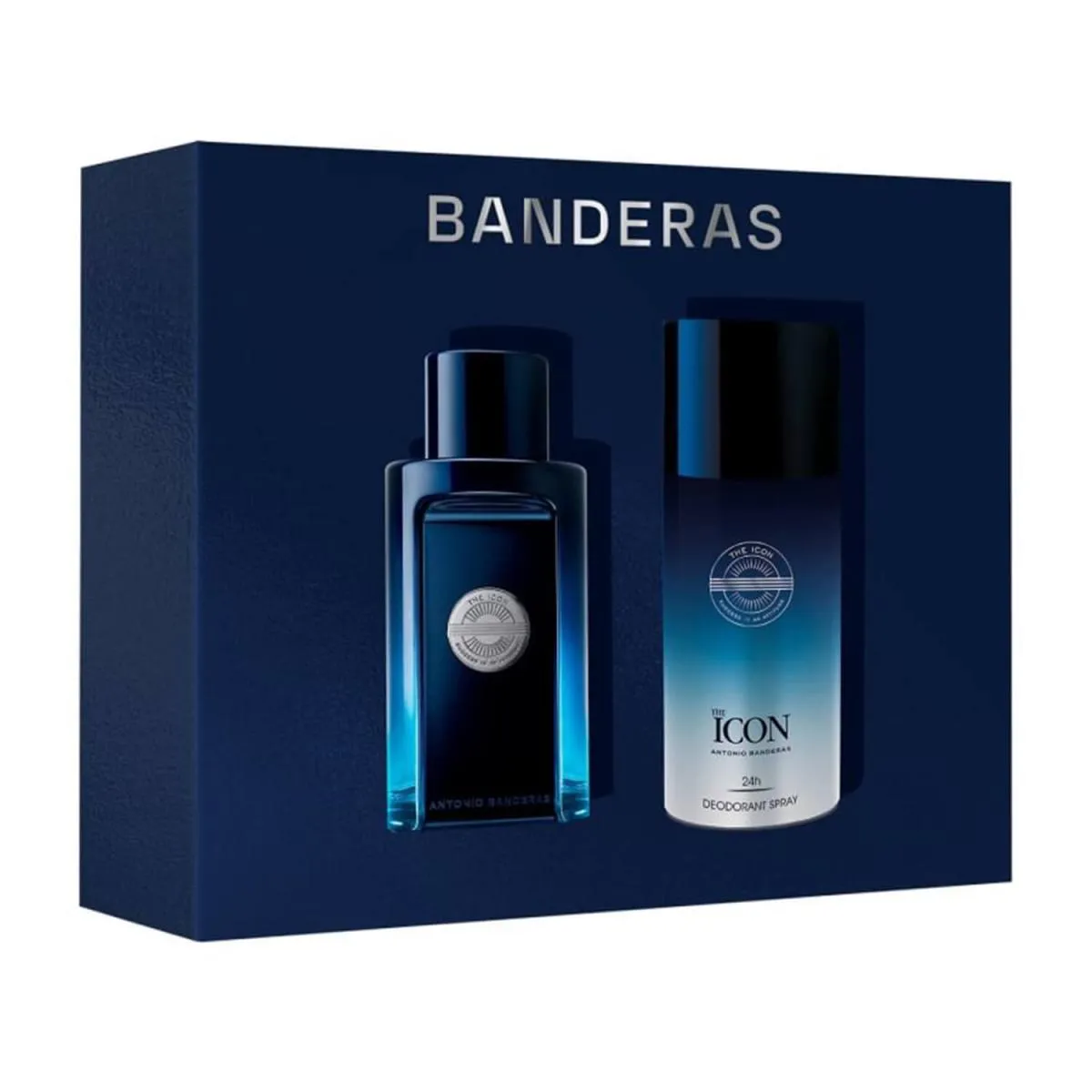 CONJUNTO THE ICON BANDERAS MASCULINO - EAU DE TOILETTE 100ML + DESODORANTE SPRAY 150ML
